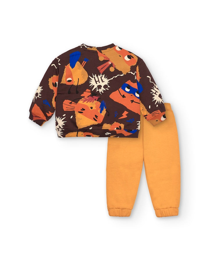 Plush Sweatshirt And Trousers