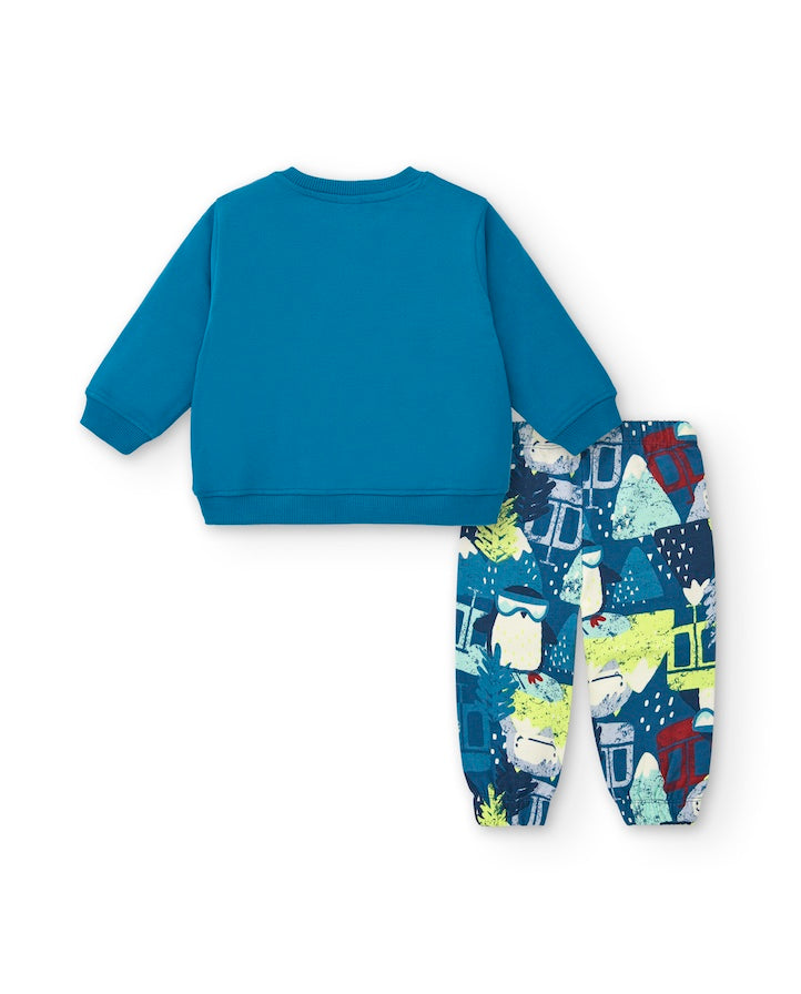 Plush Sweatshirt And Trousers