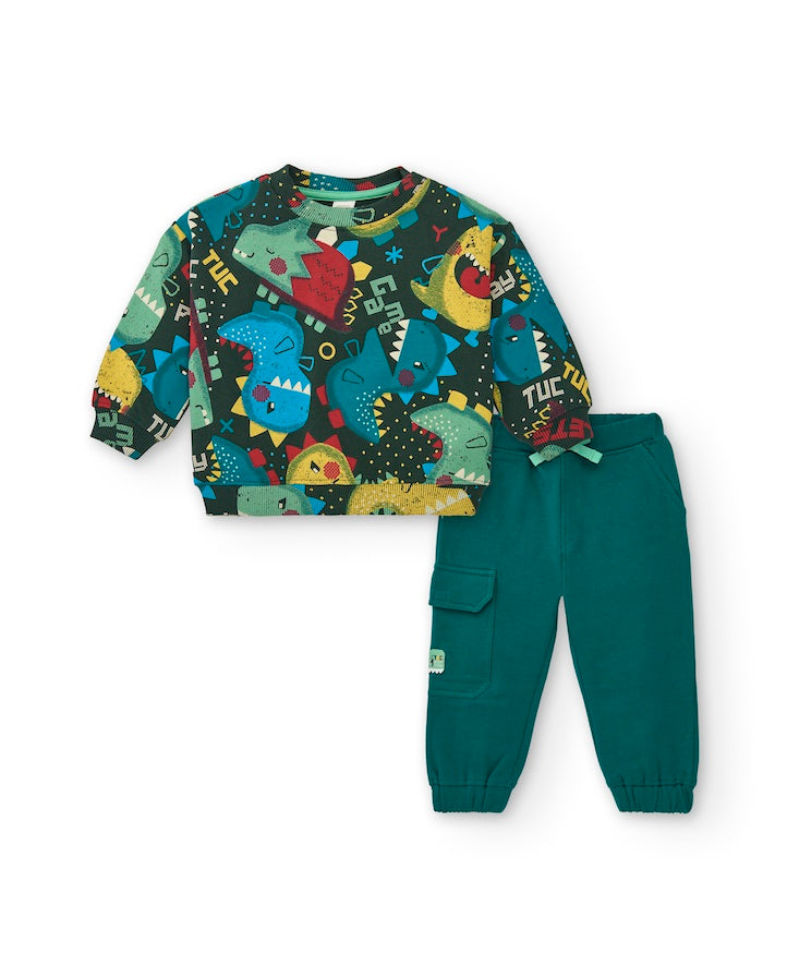 Plush Sweatshirt And Trousers